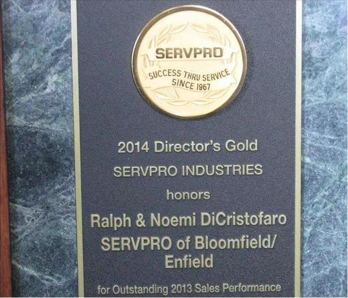 SERVPRO 2014 Director's Gold Award