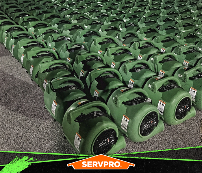 rows of centrifugal snail air movers